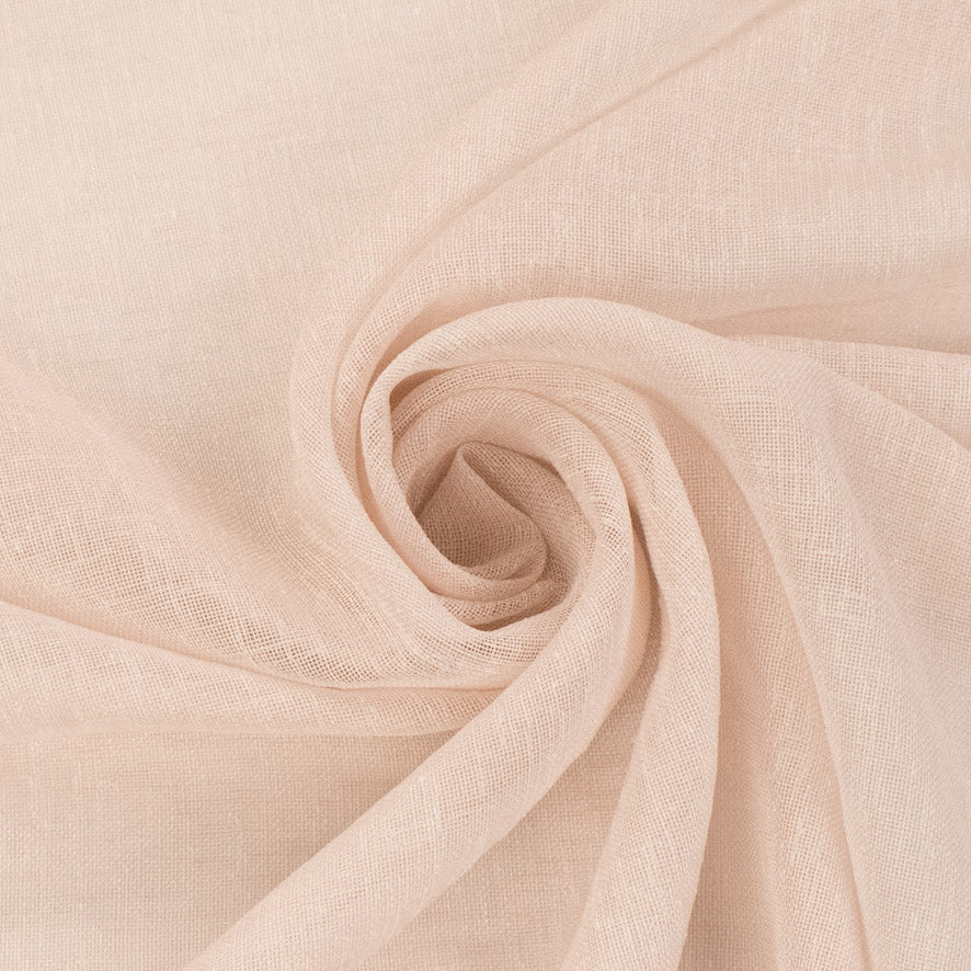 Sorrento Curtaining Linen Look Sheer Fabric 300cm
