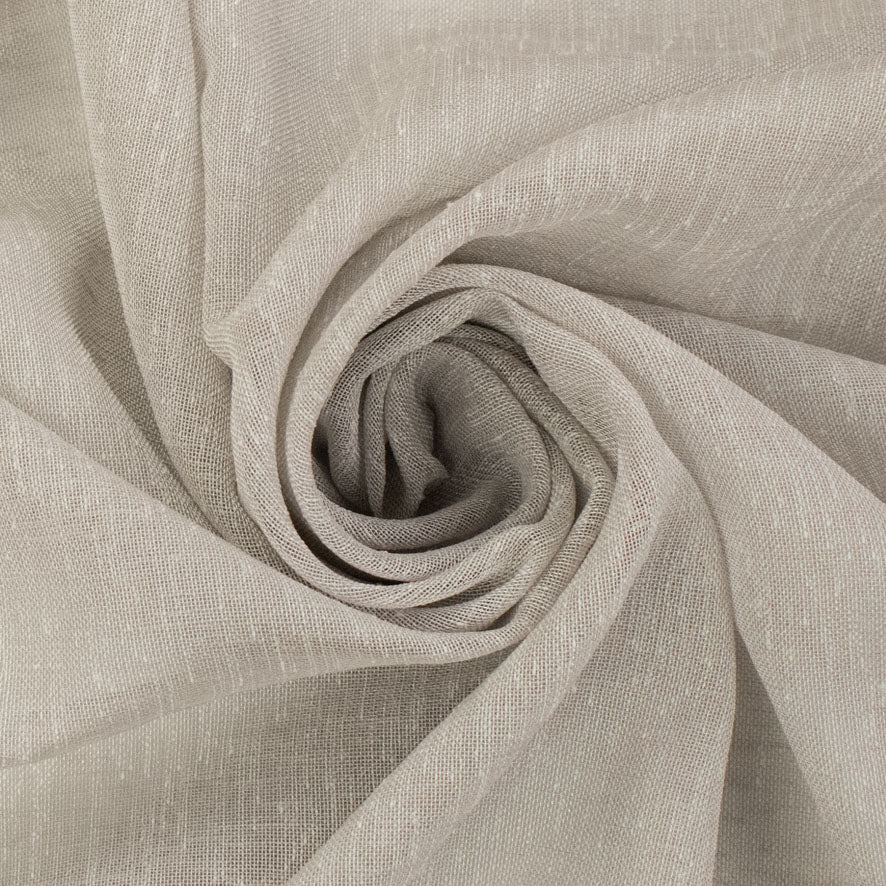 Sorrento Curtaining Linen Look Sheer Fabric 300cm