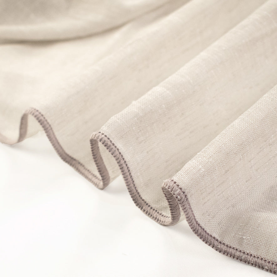 Sorrento Curtaining Linen Look Sheer Fabric 300cm