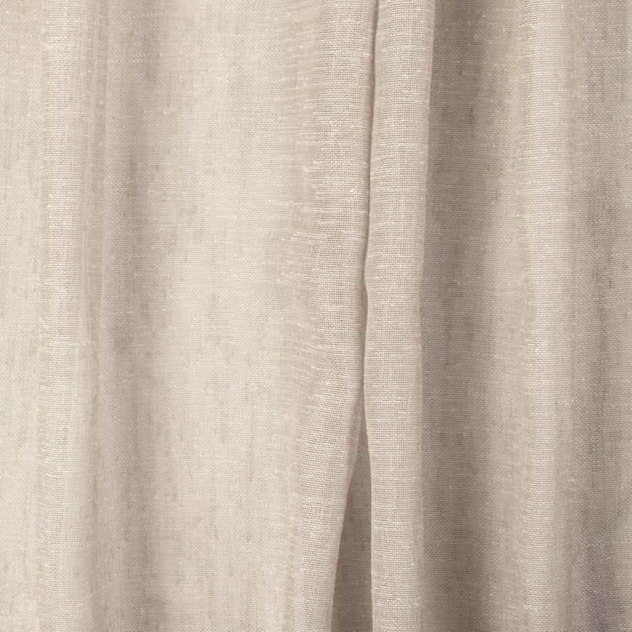 Sorrento Curtaining Linen Look Sheer Fabric 300cm