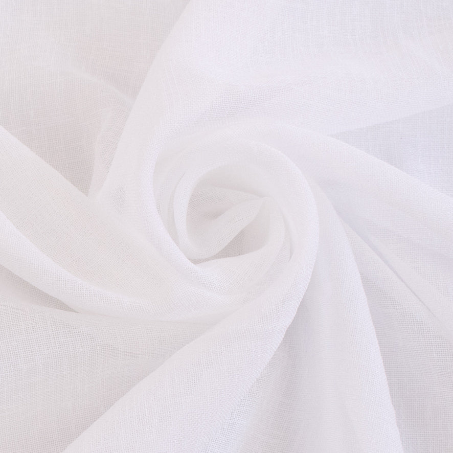 Sorrento Curtaining Linen Look Sheer Fabric 300cm