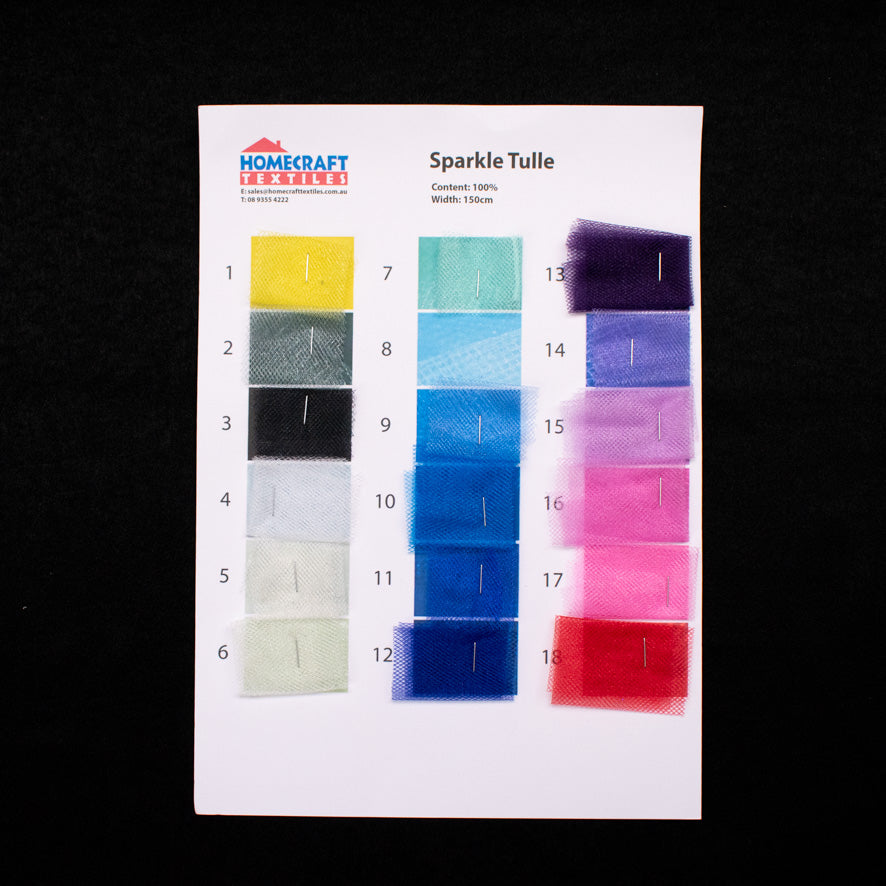 Sparkle Tulle Sample Book
