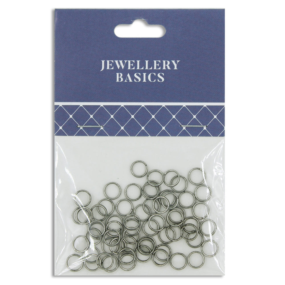Split Ring 6mm Antique Silver 60Pcs