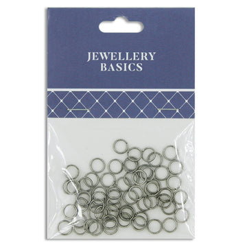 Split Ring 6mm Antique Silver 60Pcs