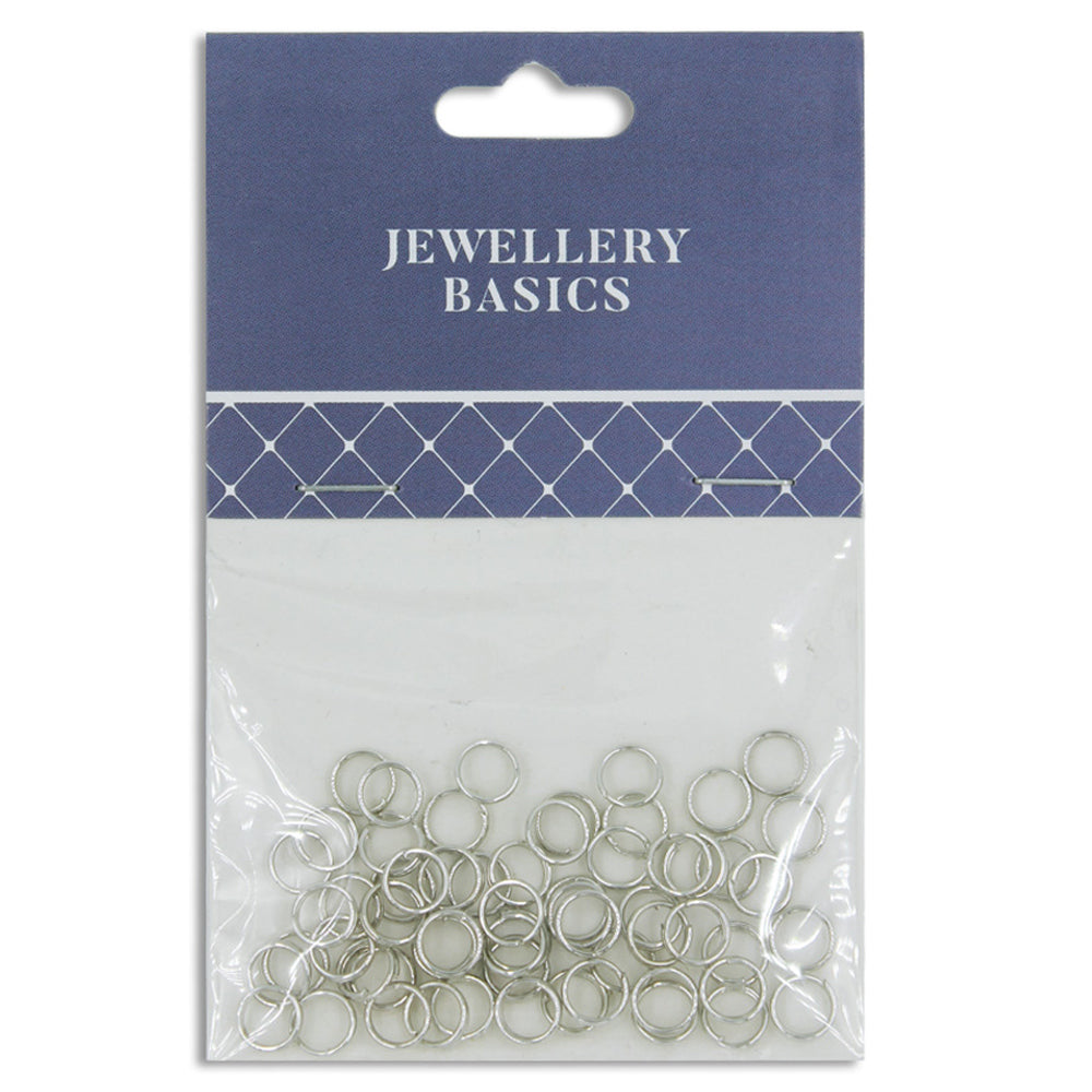 Split Ring 6mm Dark Silver 60Pcs