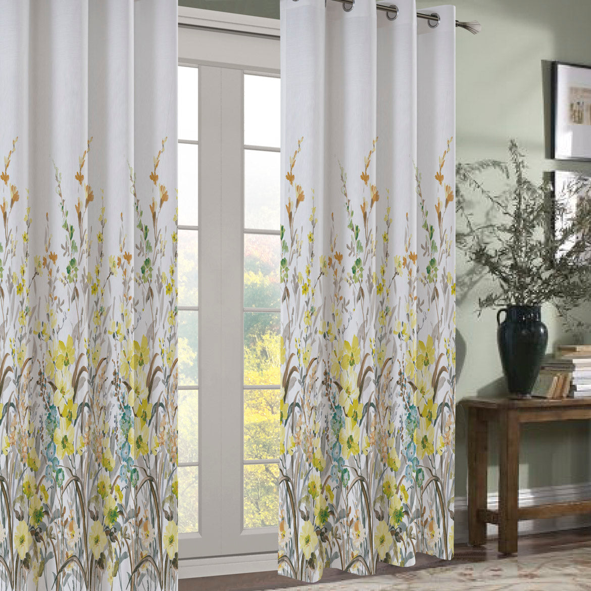280CM Wide Spring Meadow Floral Printed Curtaining/Upholstery Fabric