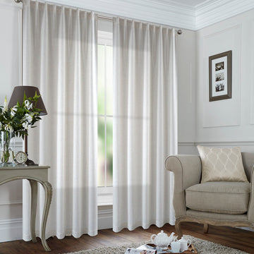 St Tropez Linen Blend Concealed Tab Ready to Hang Curtain