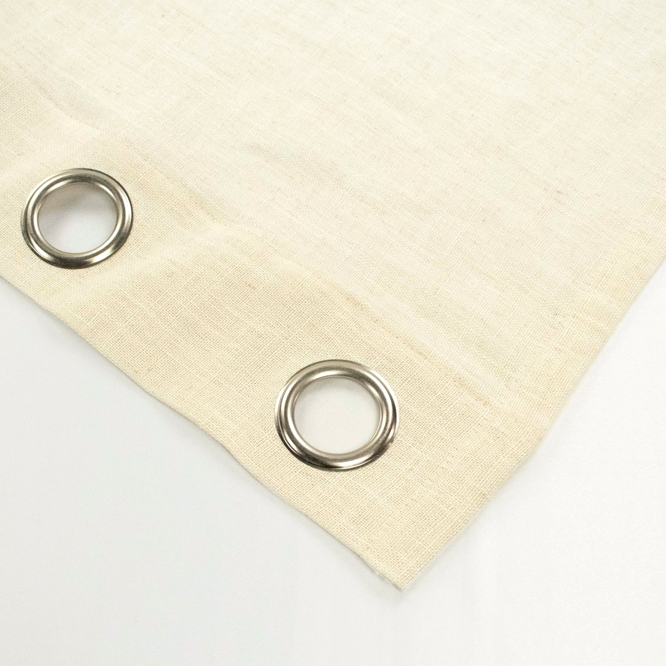 St Tropez Linen Blend Ready to Hang Eyelet Curtain