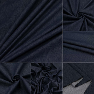 Premium Stretch Cotton Denim SS39760 Dark Blue