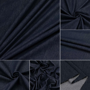 Premium Stretch Cotton Denim SS39760 Dark Blue