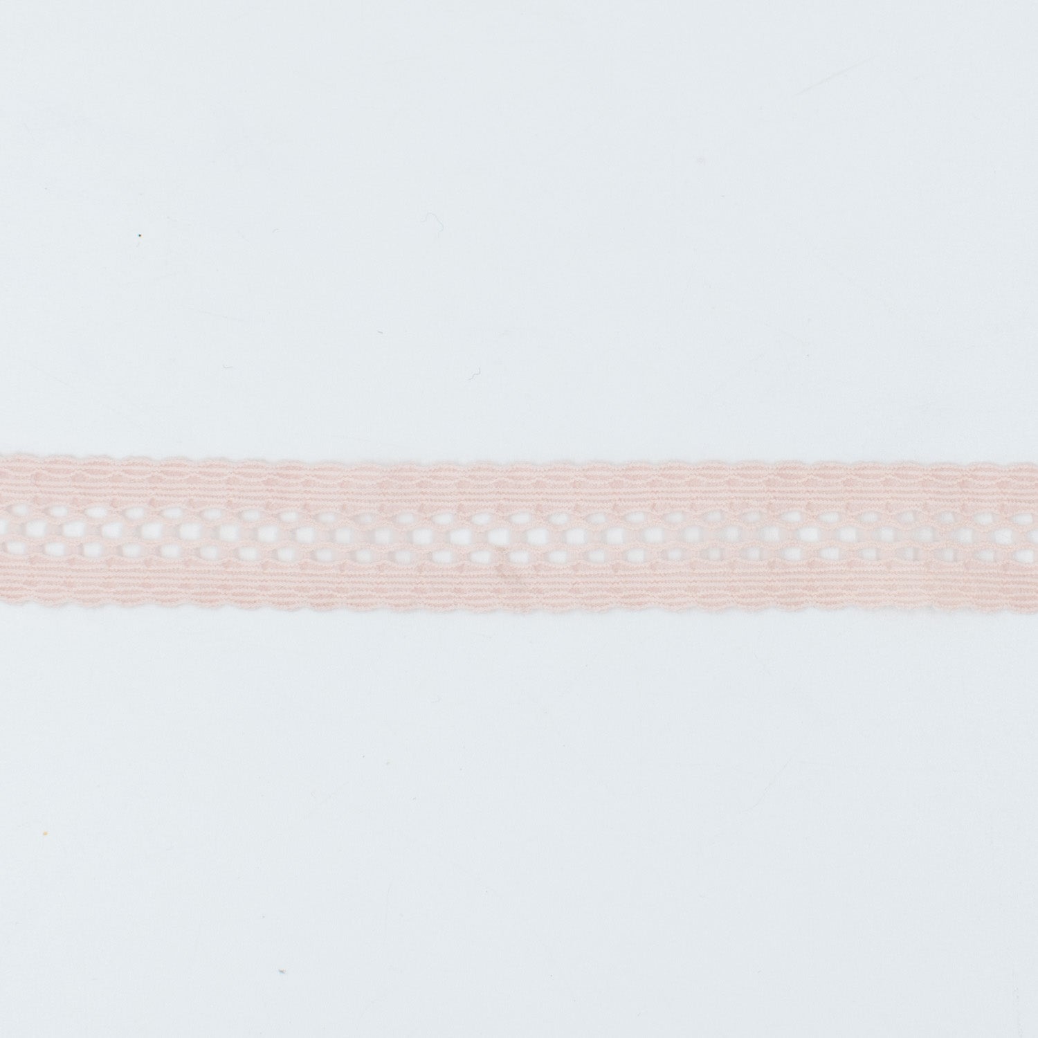 Baby Pink Stretch Raschel Lace Trim 18mm