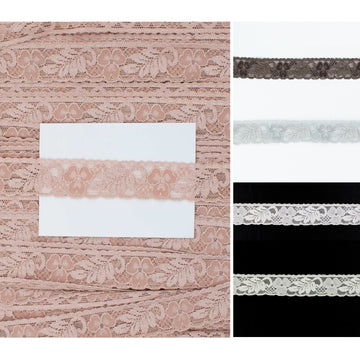 Stretch Lace Trim 25mm Design-S4