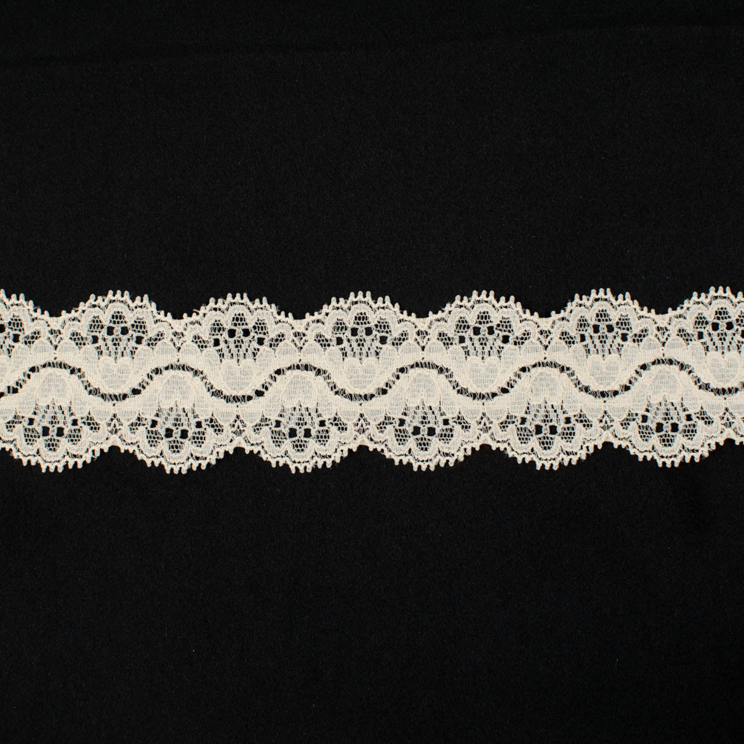 Scalloped Stretch Lace Trim 35mm