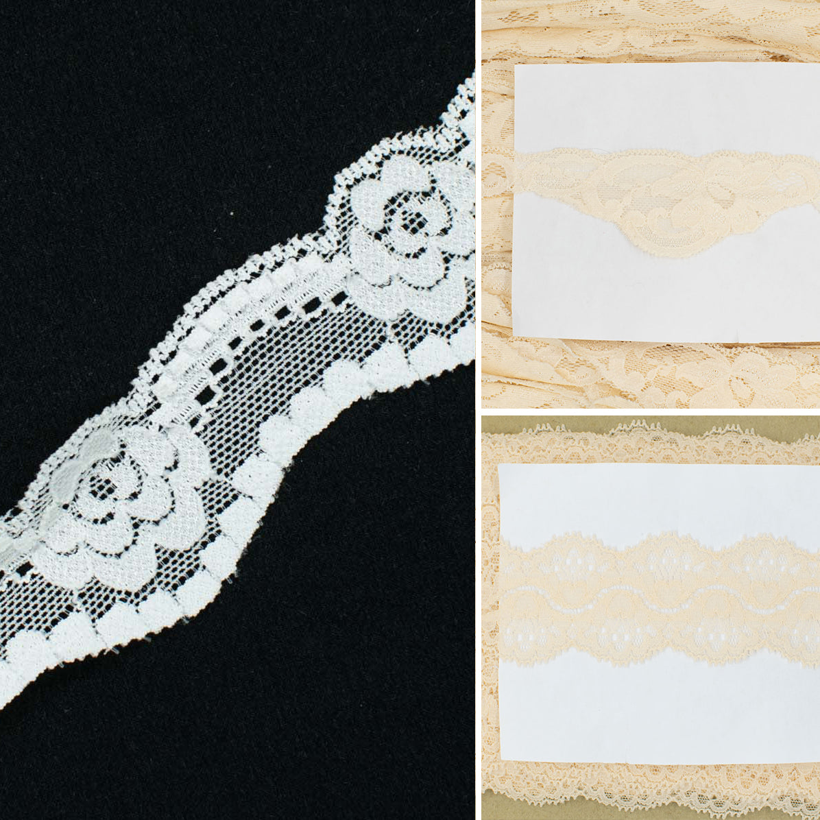 Scalloped Stretch Lace Trim 35mm