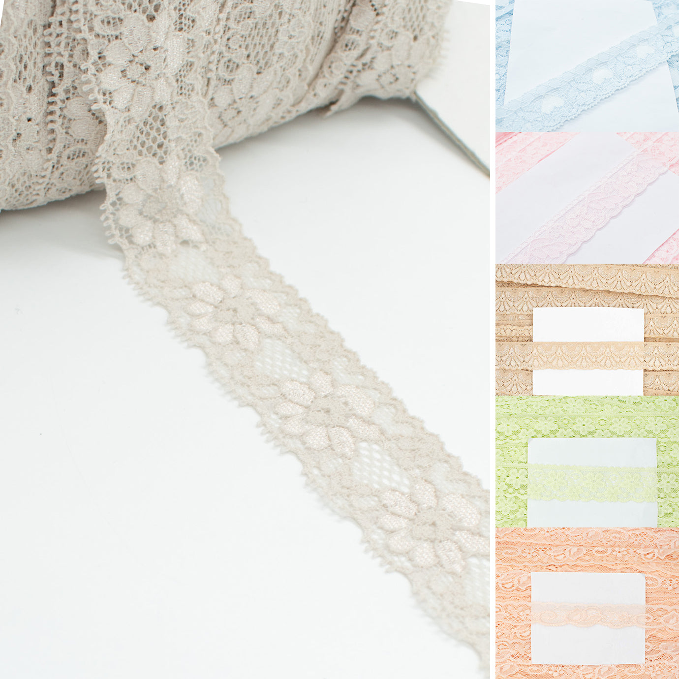 Stretch Raschel Lace Trim 30mm