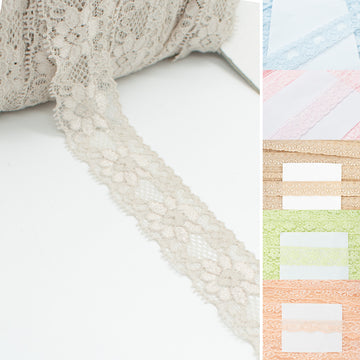 Stretch Raschel Lace Trim 30mm