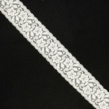 Floral Stretch Lace Trim 40mm