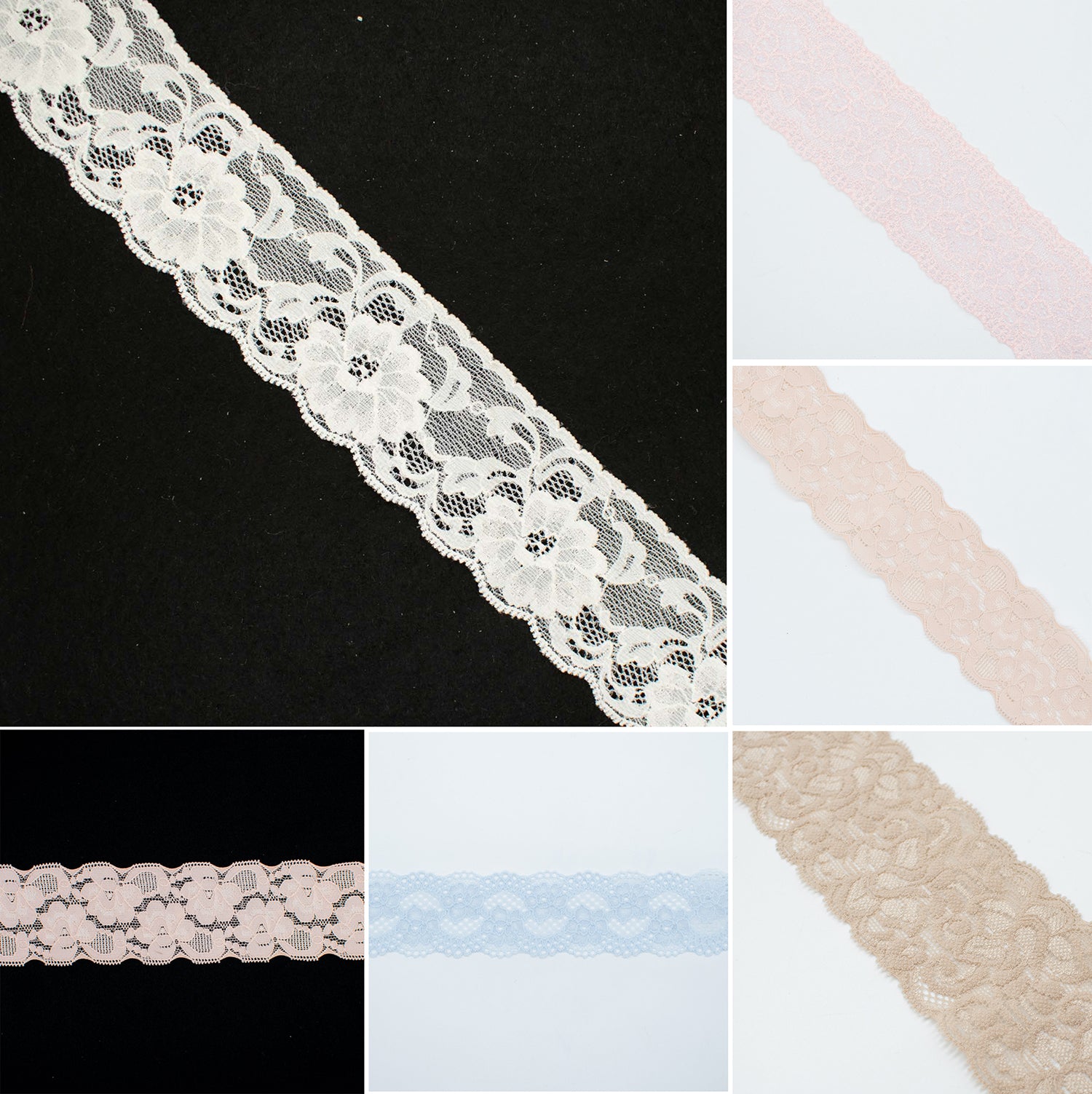 Stretch Raschel Lace Trim 50mm