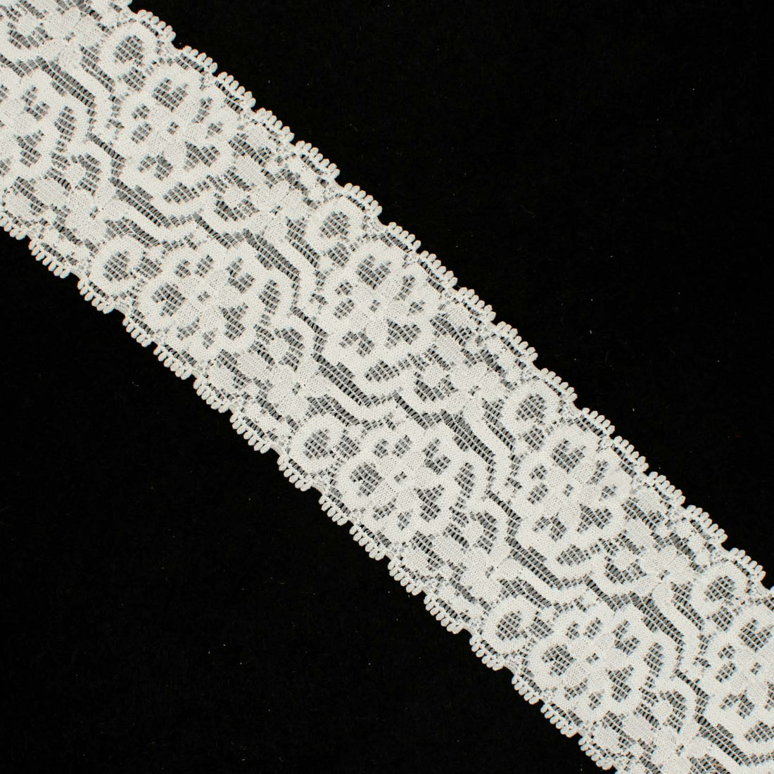 Stretch Raschel Lace Trim 60mm