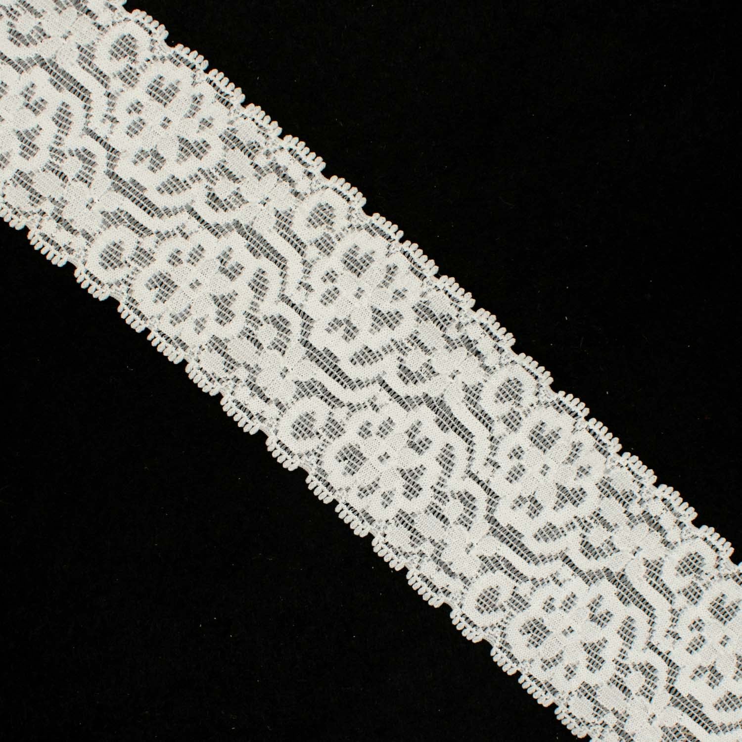 Stretch Raschel Lace Trim 60mm