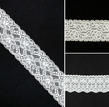 Stretch Raschel Lace Trim 60mm