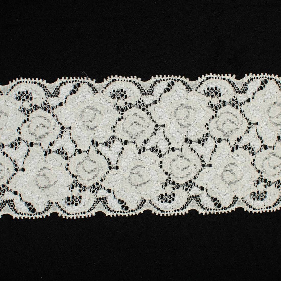 Flower Stretch Raschel Lace Trim 8cm