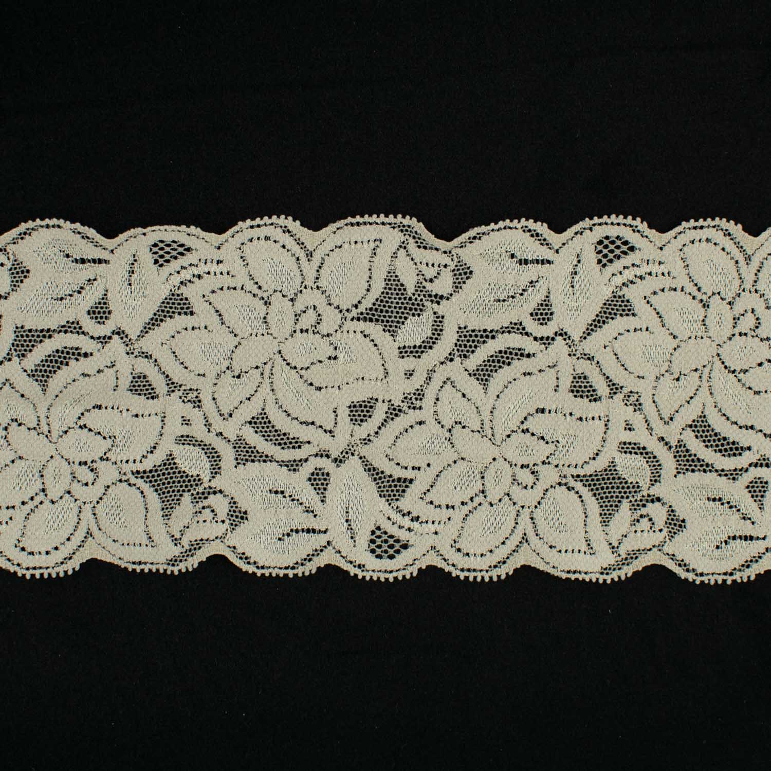Flower Stretch Raschel Lace Trim 8cm