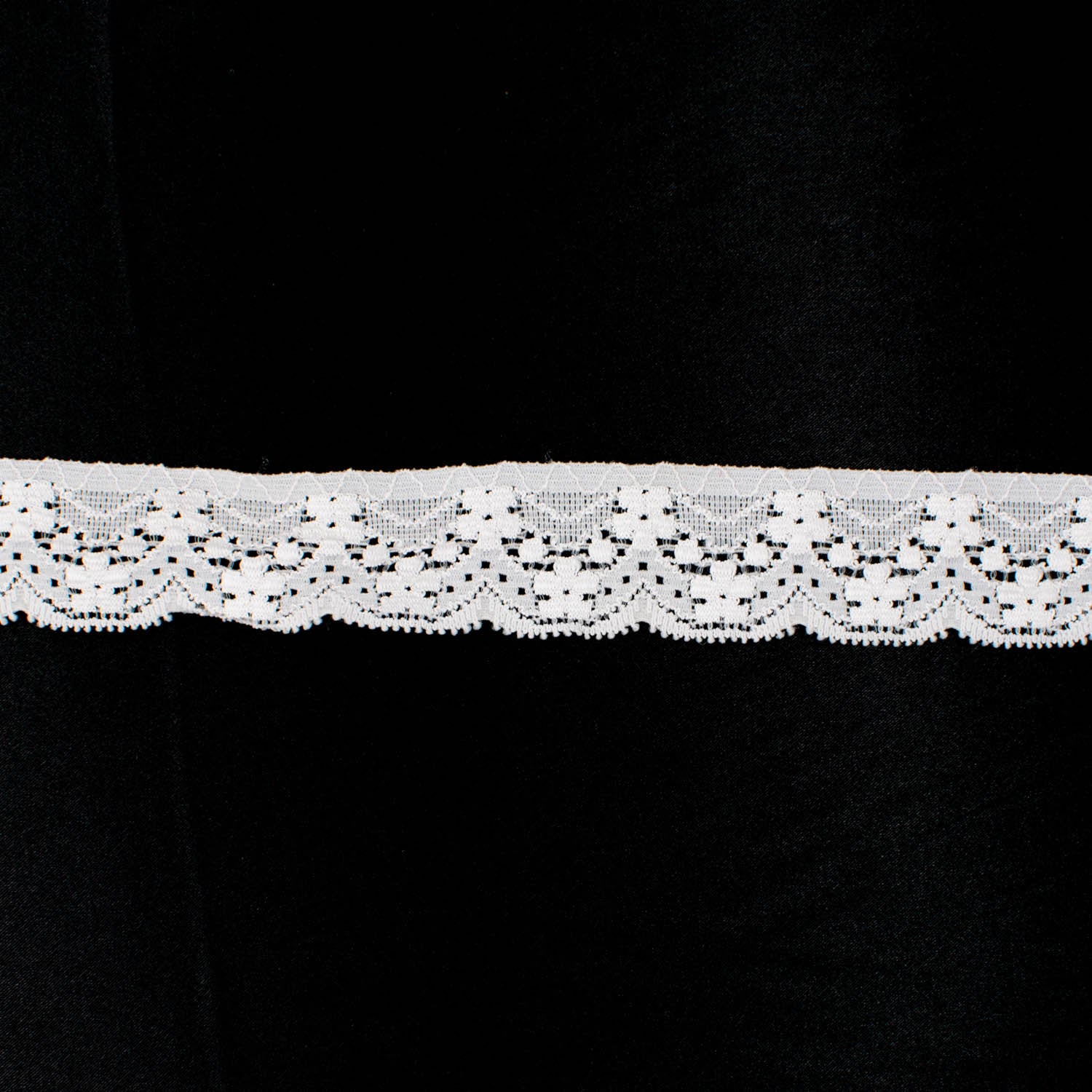 Floral Stretch Raschel Lace Trim 30mm