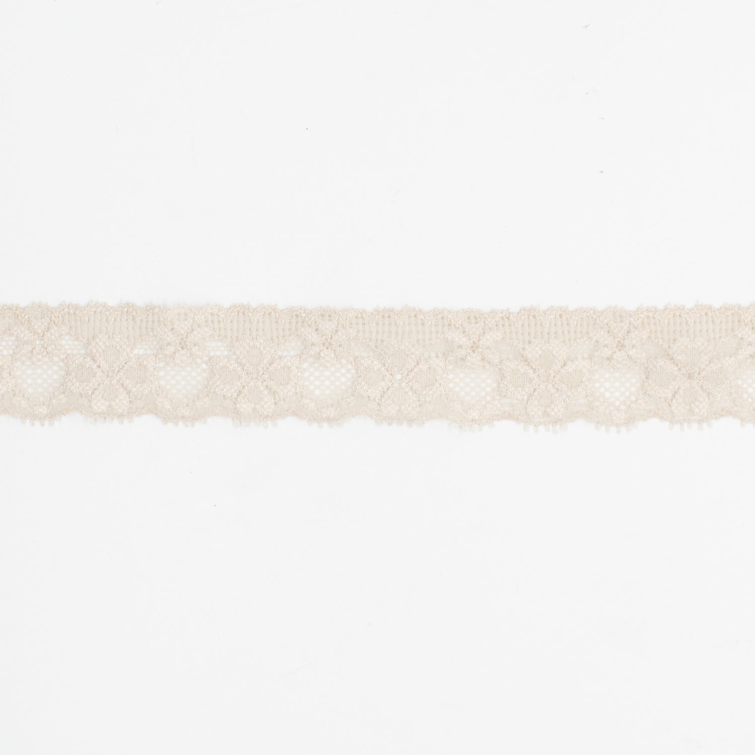 Stretch Raschel Lace Trim 30mm Design-S7 Four Leaf Clover