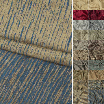 Stripe Look Chenille Curtaining/Upholster Reversible Velvet