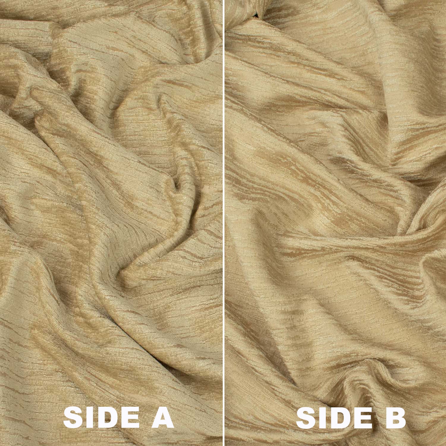 Stripe Look Chenille Curtaining/Upholster Reversible Velvet