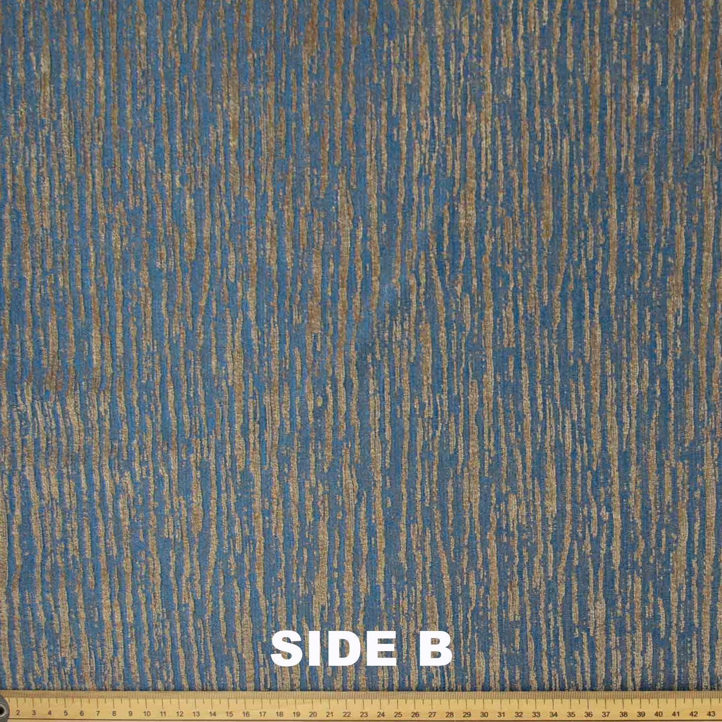 Stripe Look Chenille Curtaining/Upholster Reversible Velvet