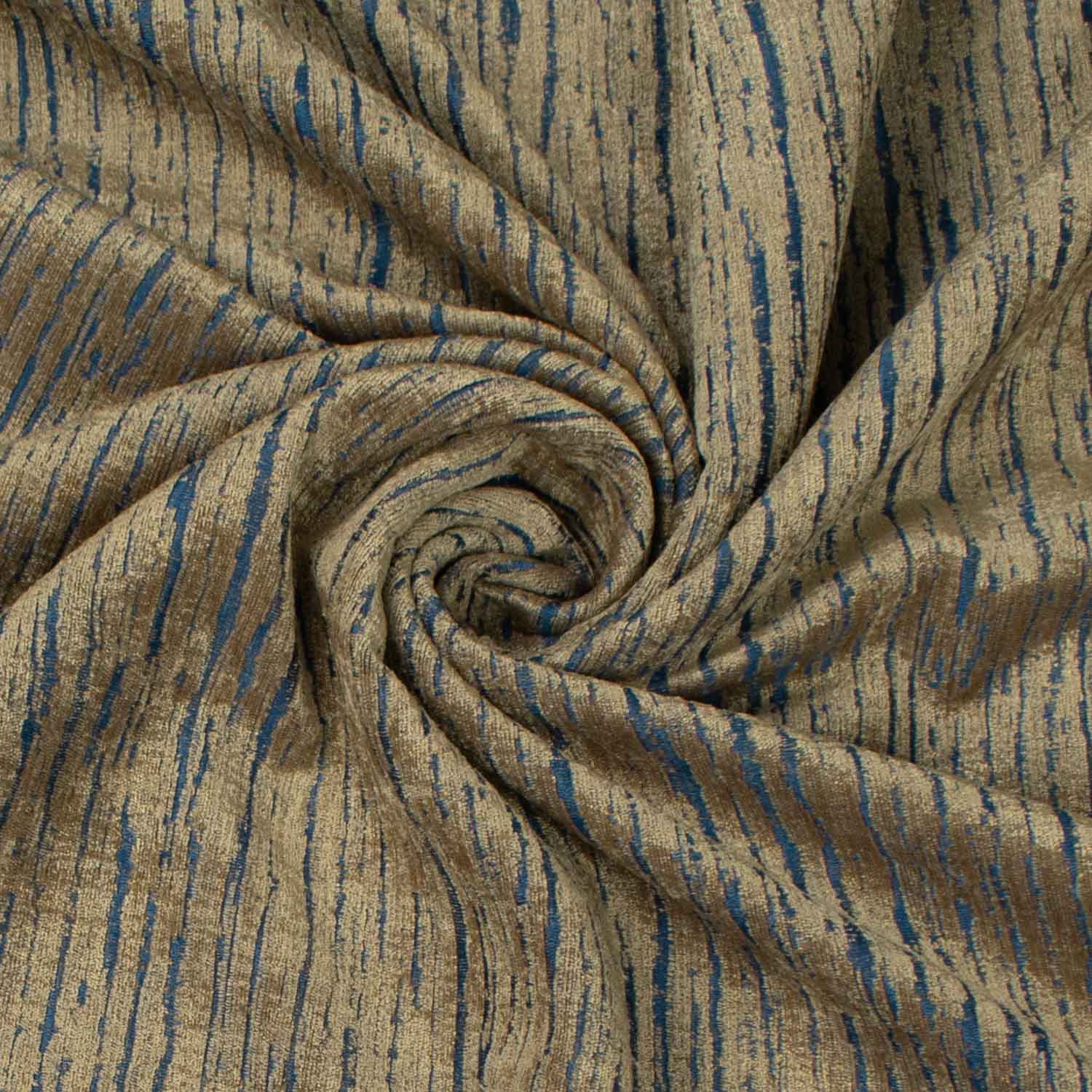 Stripe Look Chenille Curtaining/Upholster Reversible Velvet