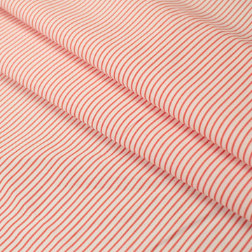 Stripe Shirting 120cm Design-6 Red
