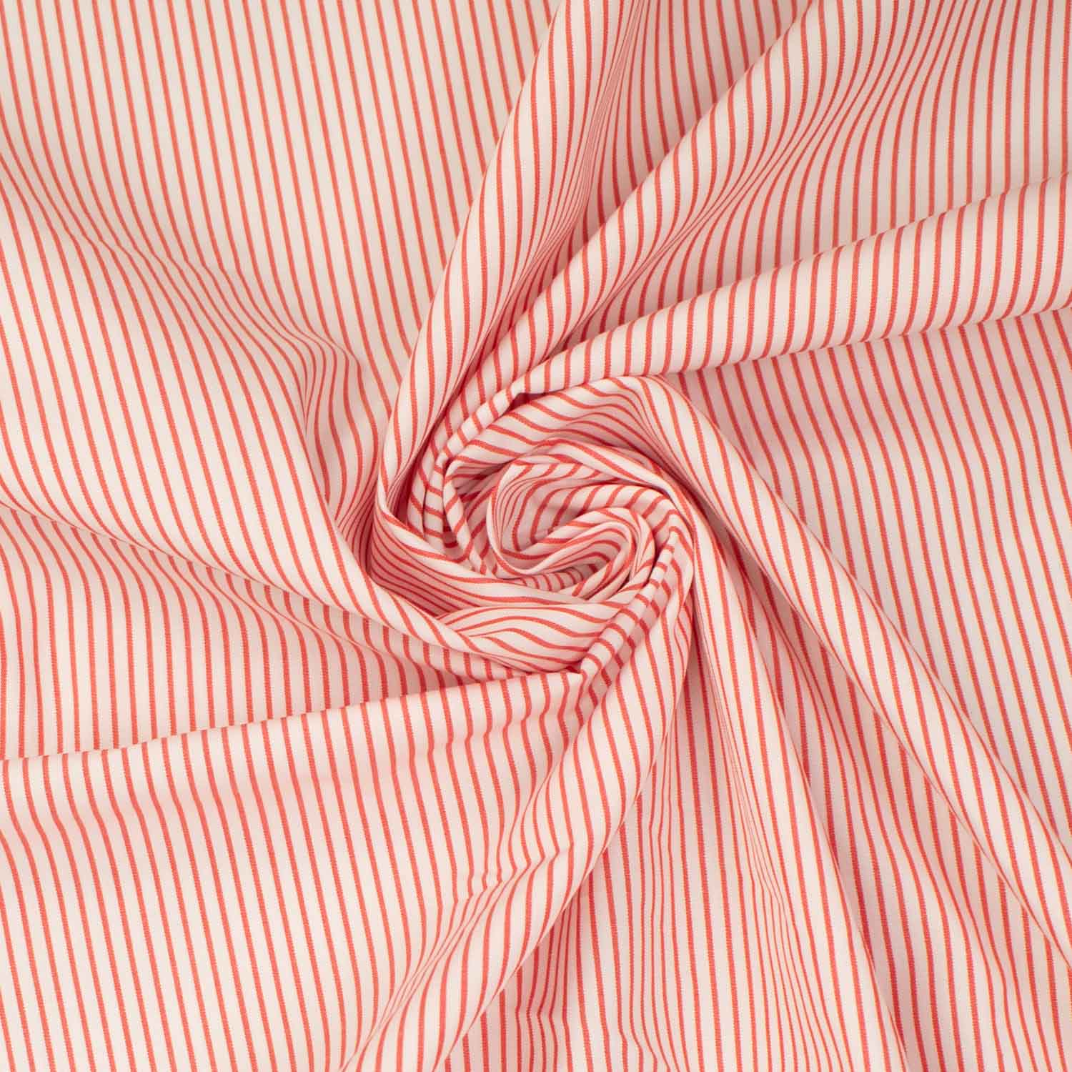 Stripe Shirting 120cm Design-6 Red