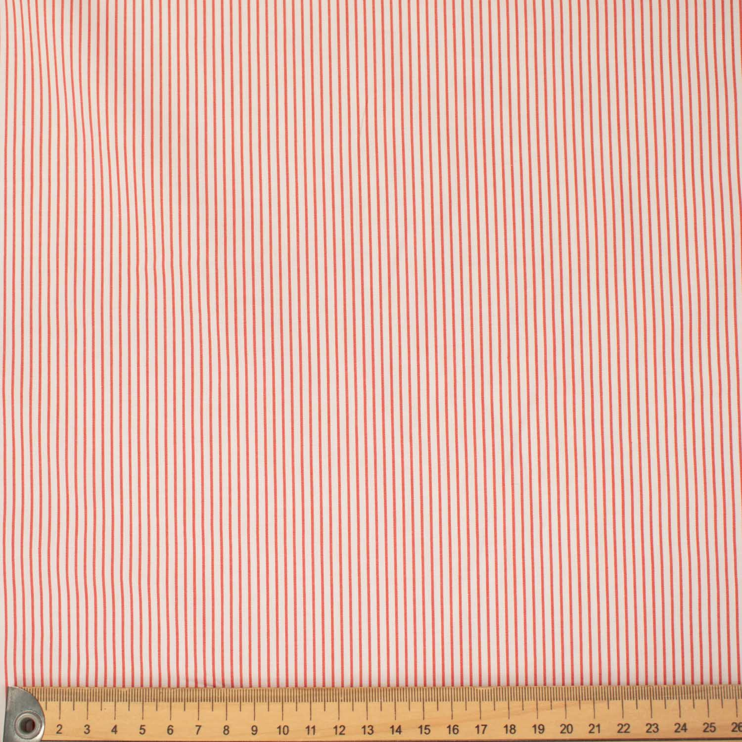 Stripe Shirting 120cm Design-6 Red