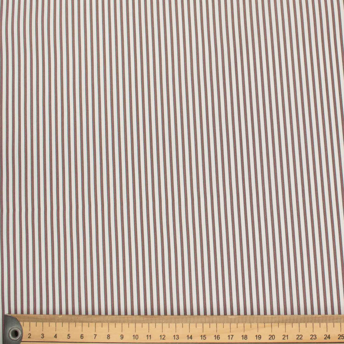 Stripe Shirting 150cm Design-7 Brown