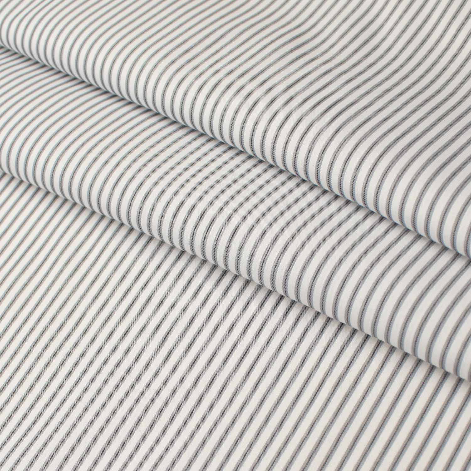 Stripe Shirting 150cm Design-8 Silver