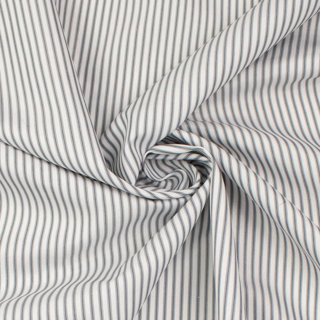 Stripe Shirting 150cm Design-8 Silver