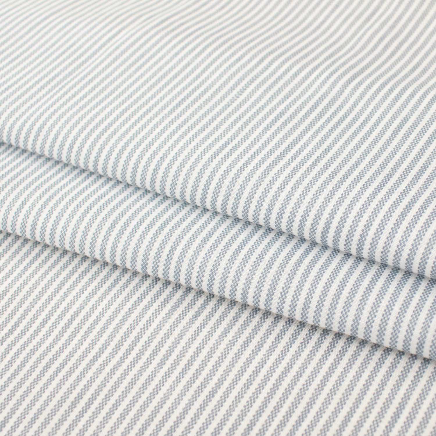 Stripe Shirting 150cm Design-11 Light Silver
