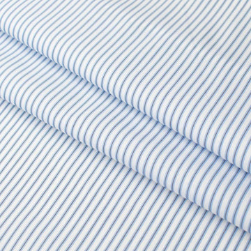 Stripe Shirting 150cm Design-12 Sky Blue