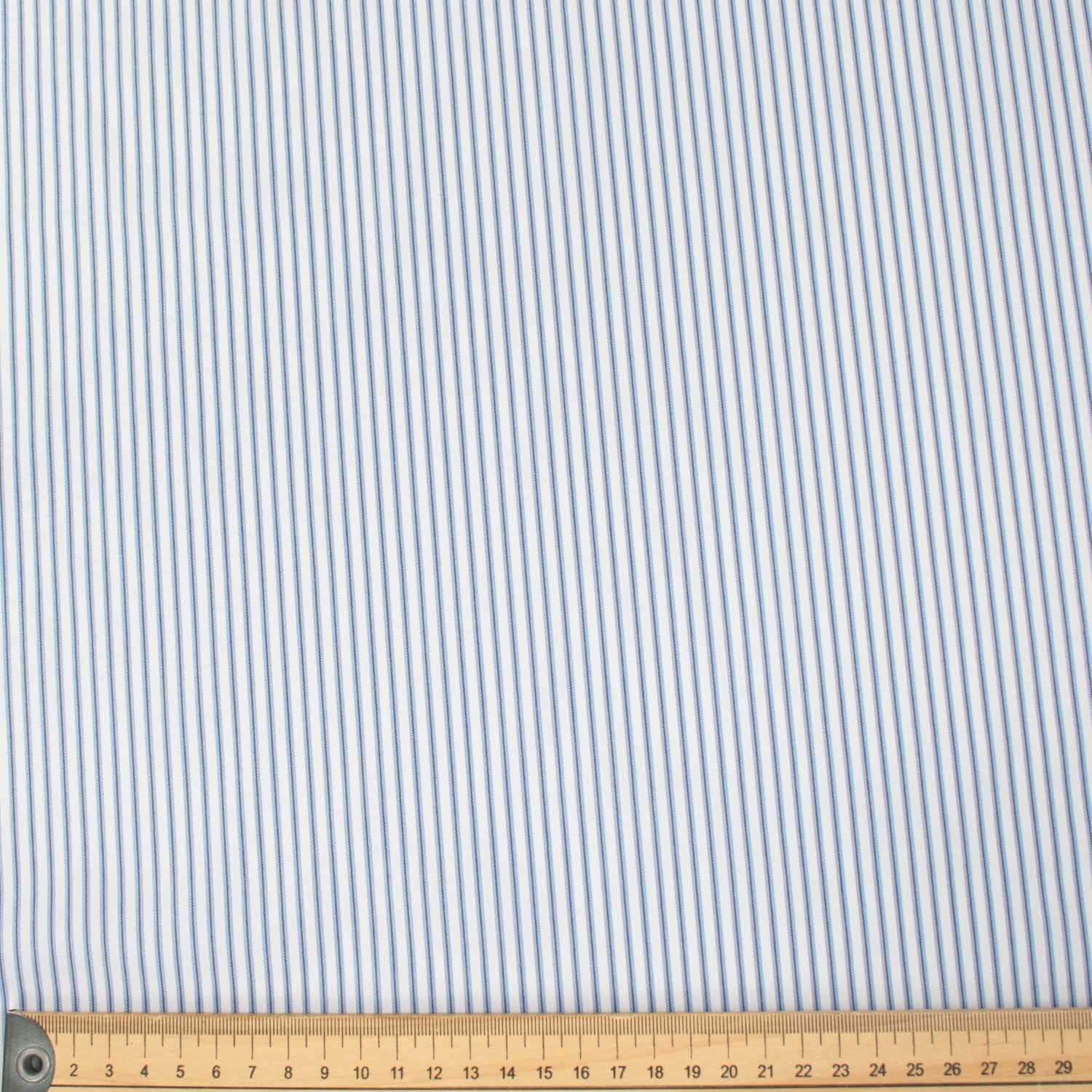 Stripe Shirting 150cm Design-12 Sky Blue