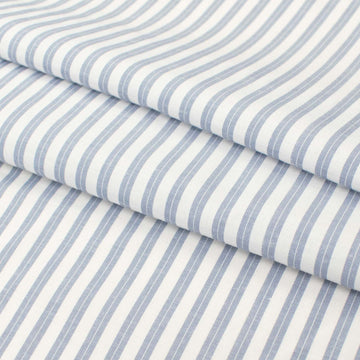 Stripe Shirting 150cm Design-13 Light Blue