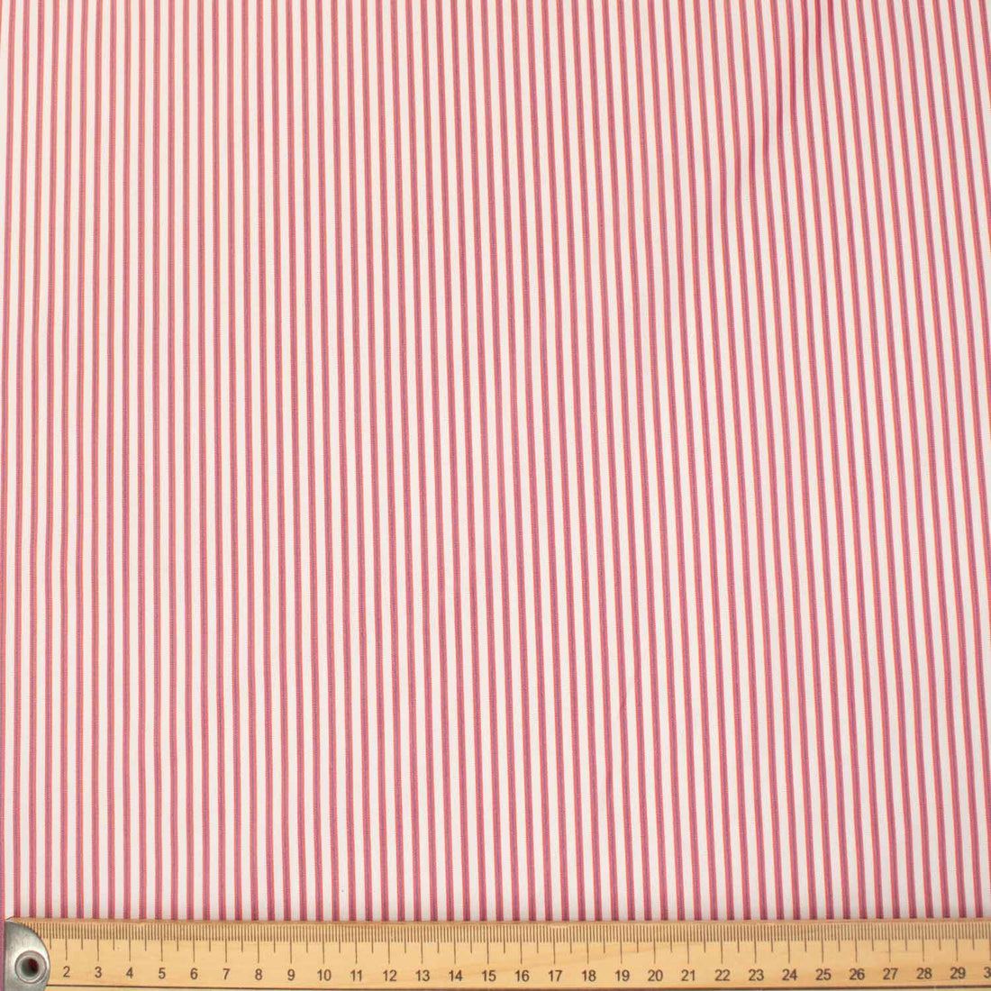 Stripe Shirting 150cm Design-15 Red