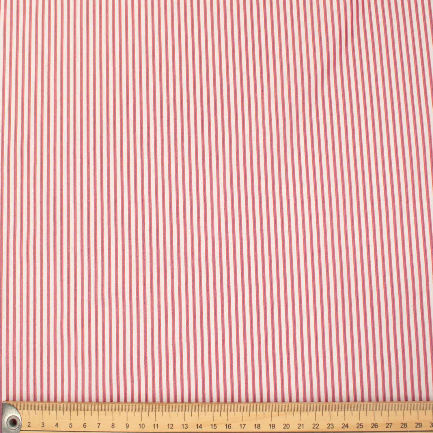 Stripe Shirting 150cm Design-15 Red