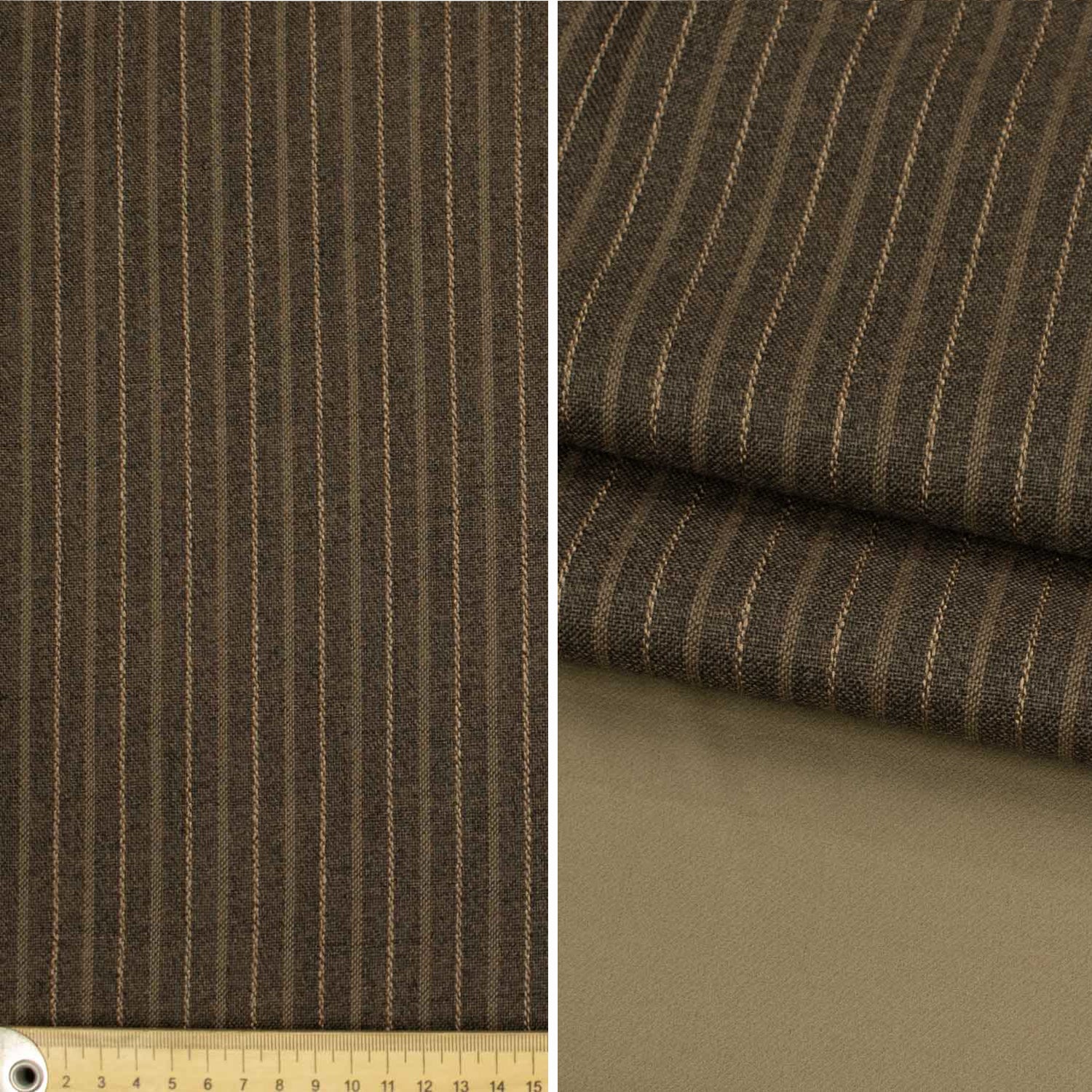 Textured Stripe Softweave Dim-Out Curtaining/Upholstery Fabric