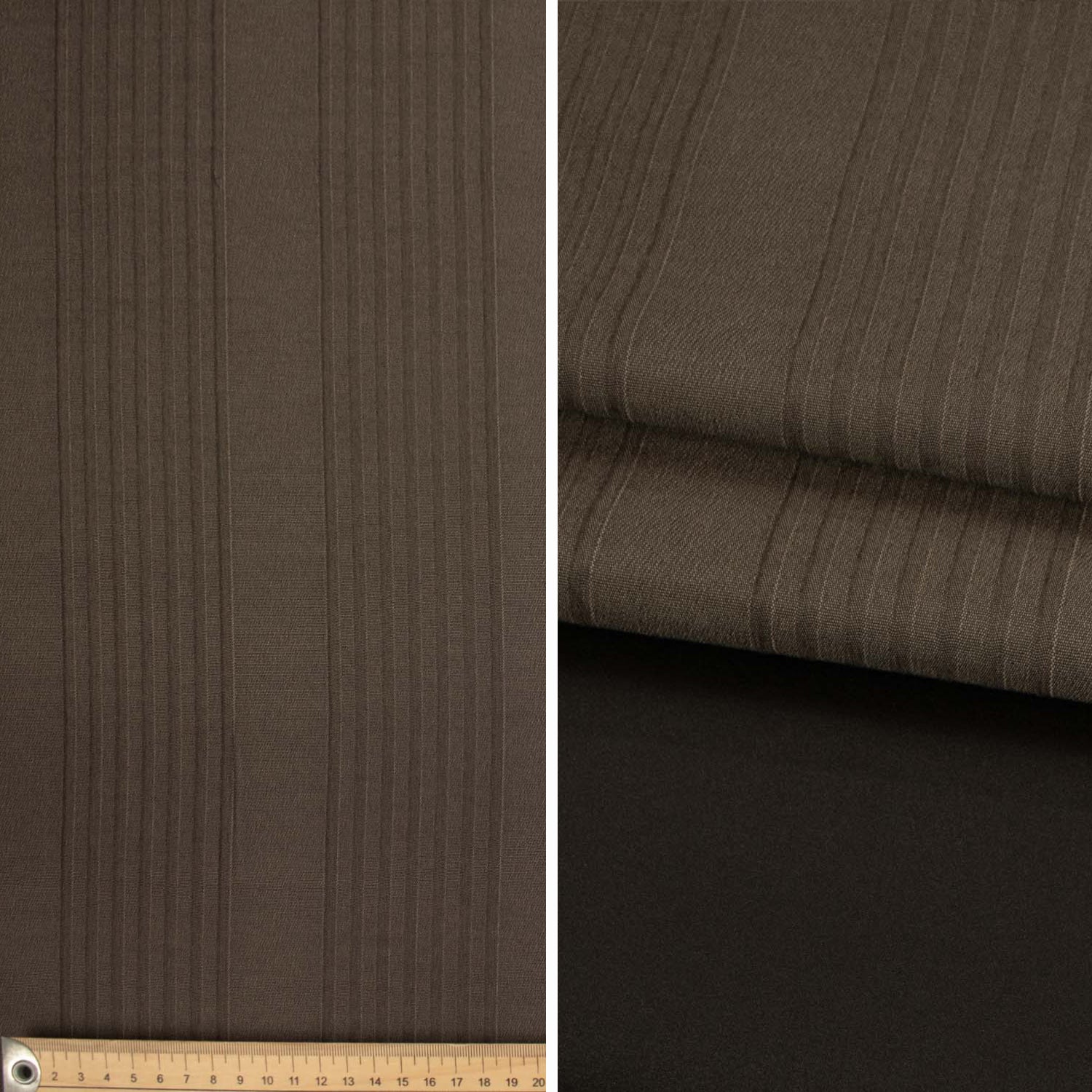 Textured Stripe Softweave Dim-Out Curtaining/Upholstery Fabric
