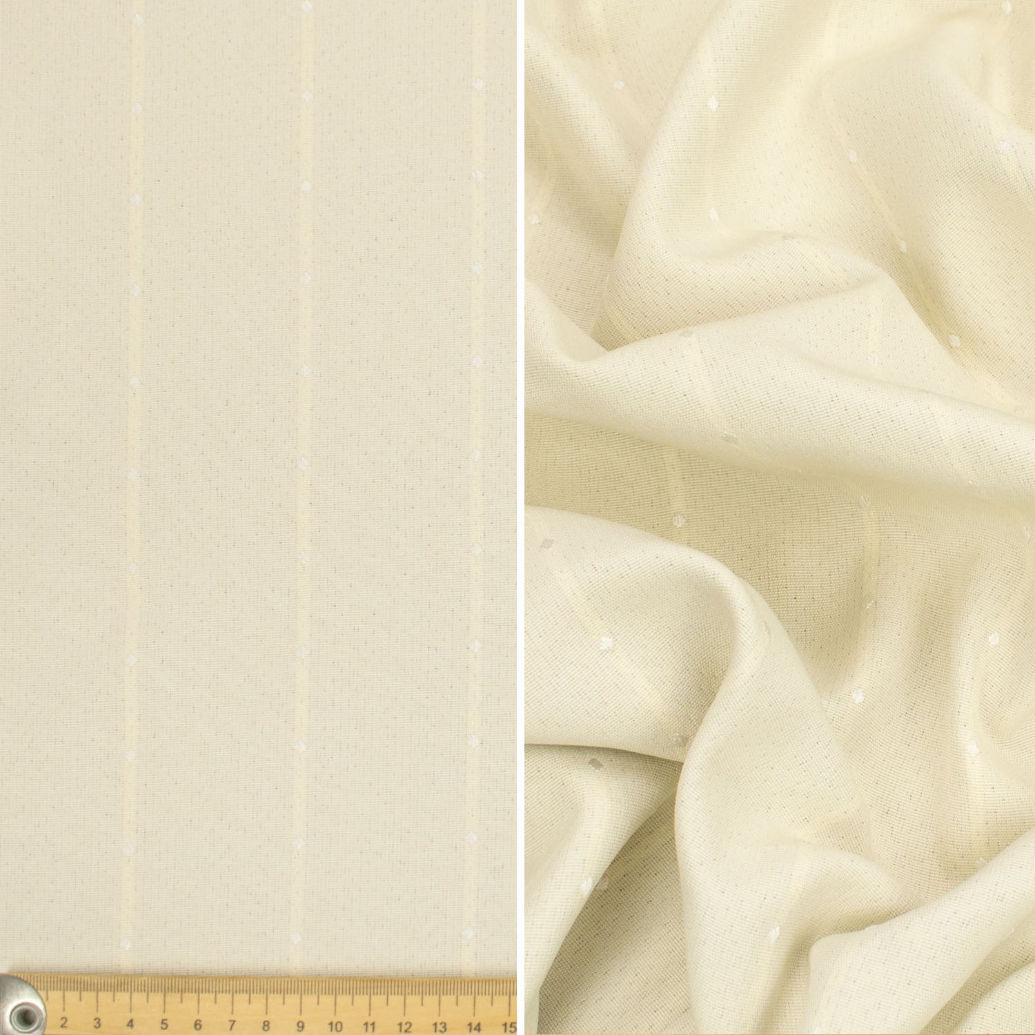 Textured Stripe Softweave Dim-Out Curtaining/Upholstery Fabric