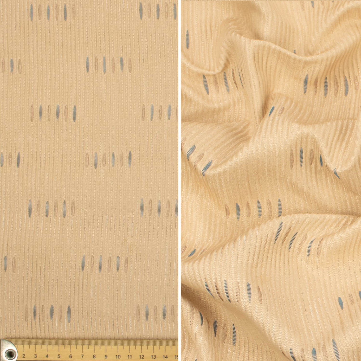 Striped Jacquard Curtaining/Upholstery Fabric