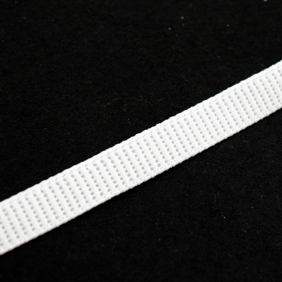 Sullivans Ribbed Non-Roll Elastic 12mm White